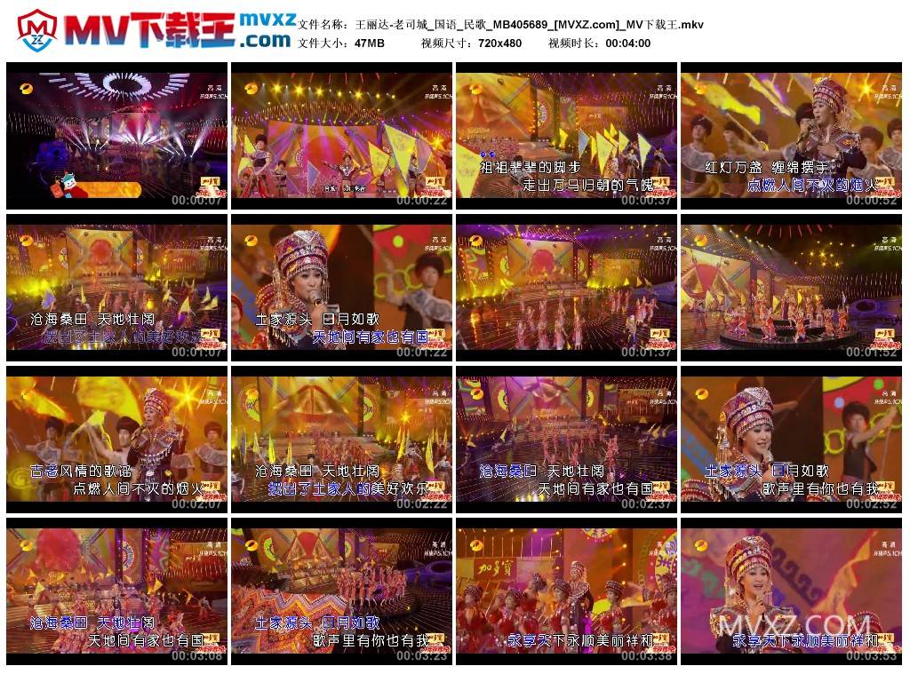 王丽达-老司城_国语_民歌_MB405689